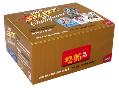 2008 AFL Champions Collector Cards Sealed Box (36 Packs)