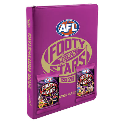 2026 AFL Footy Stars Vinyl Collector Album + 2 Card Packs