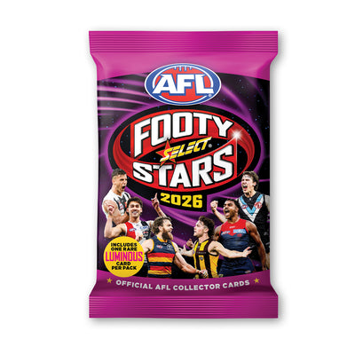 2026 AFL Footy Stars Trading Card Pack (9 Cards)