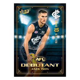 Official AFL 2026 Debutant Collector Cards