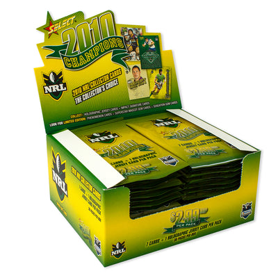 2010 NRL Champions Collector Cards Sealed Box (36 Packs)
