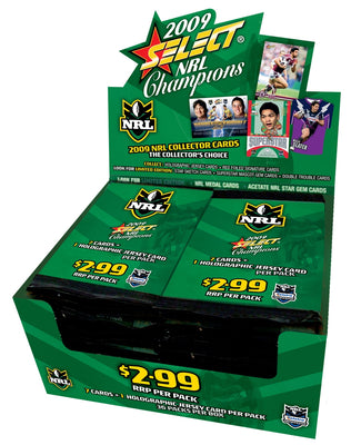 2009 NRL Champions Collector Cards Sealed Hobby Box (36 Packs)